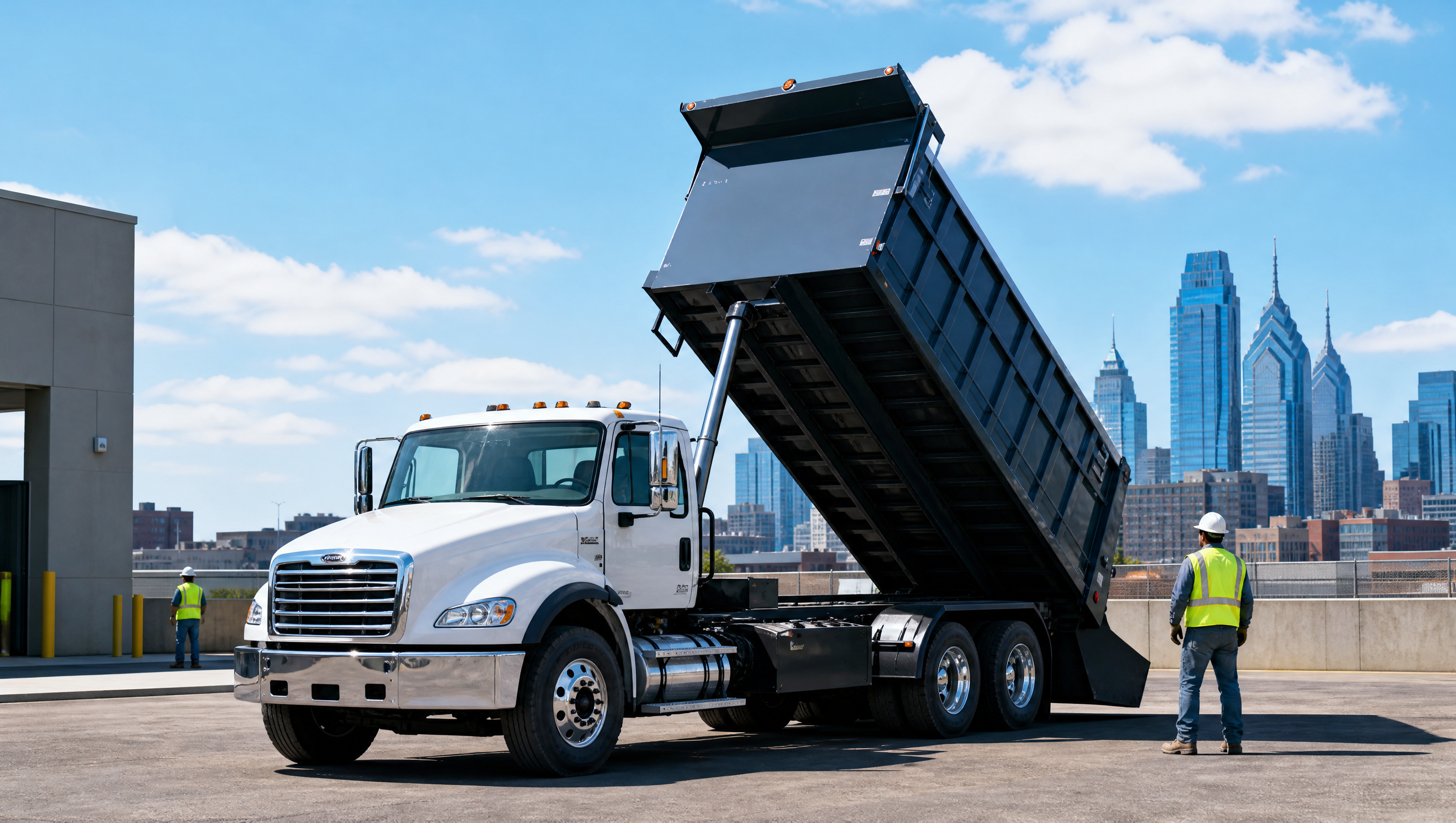 Tipper truck for heavy loads