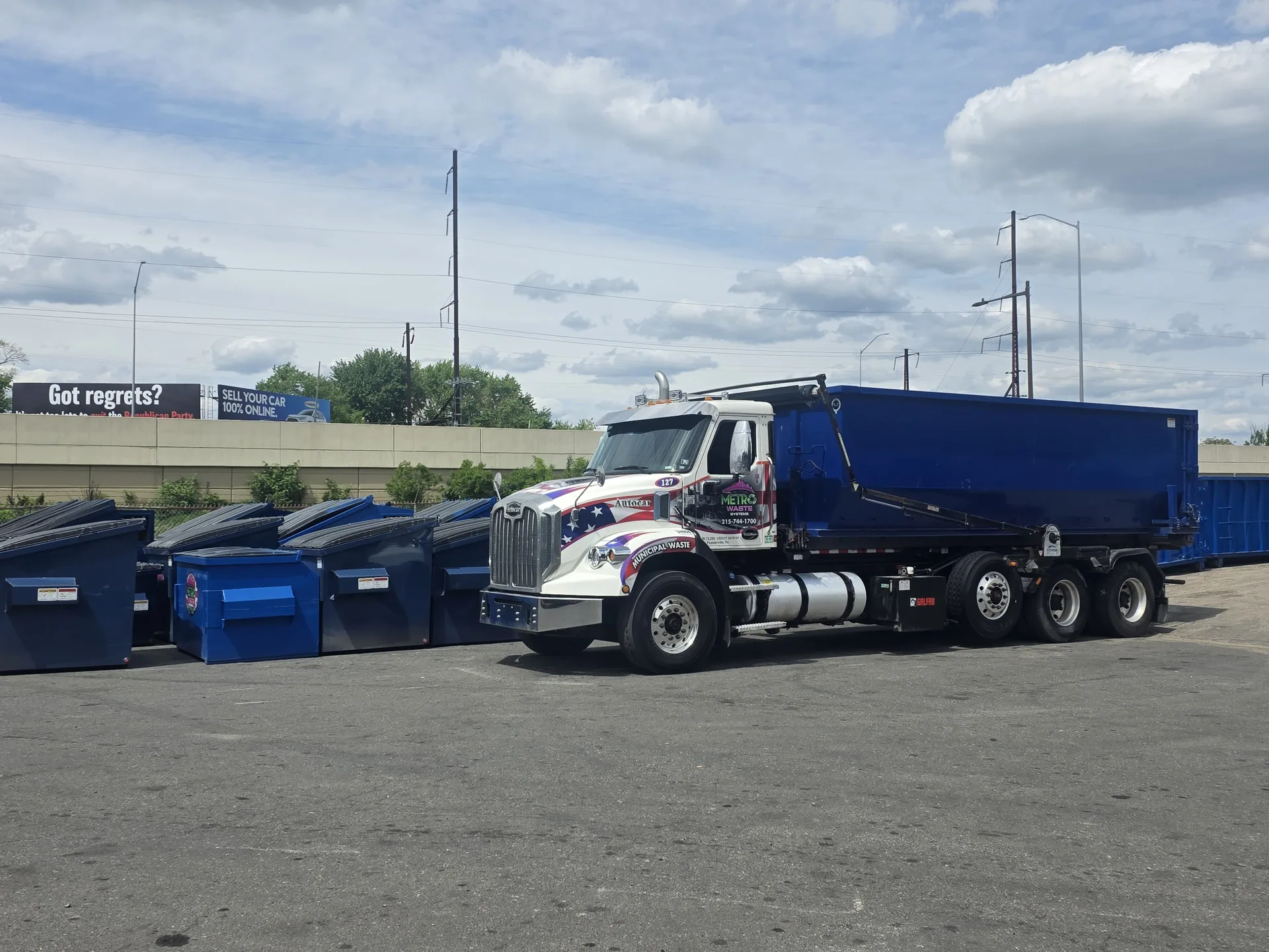 Metro Waste Solutions mixed operations in the Philadelphia metro area — real fleet photo 12