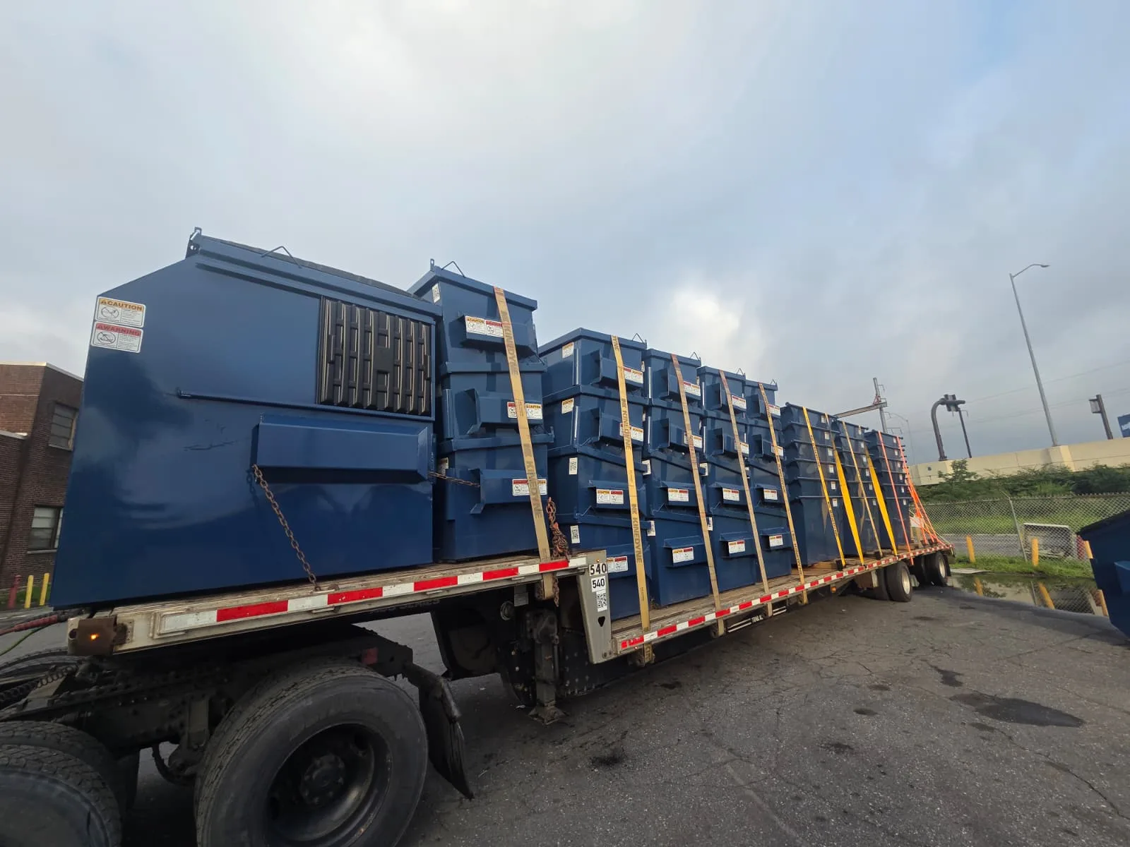 Metro Waste Solutions containers in the Philadelphia metro area — real fleet photo 3