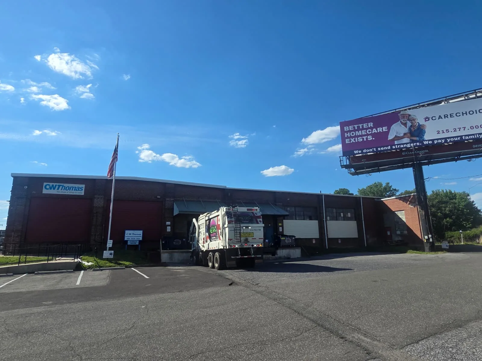 Metro Waste Solutions front-load service in the Philadelphia metro area — real fleet photo 10