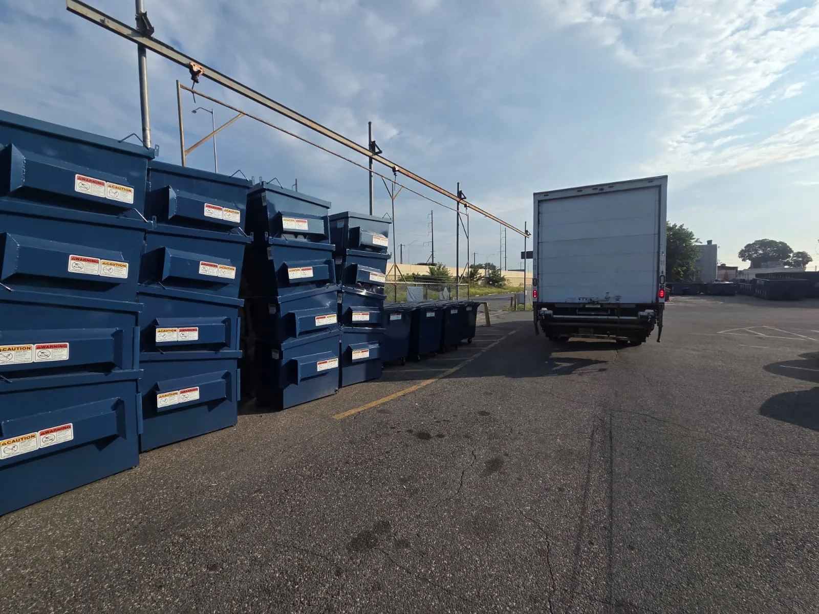 Metro Waste Solutions rear-load collection in the Philadelphia metro area — real fleet photo 9