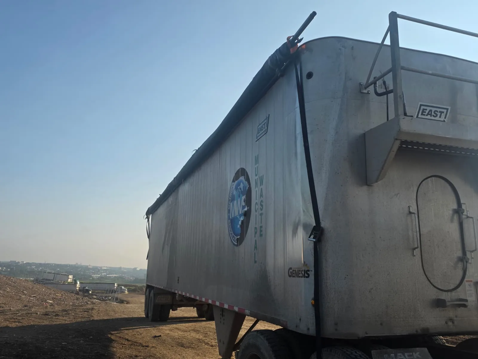 Metro Waste Solutions tipper trailers in the Philadelphia metro area — real fleet photo 21